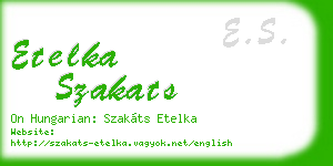etelka szakats business card