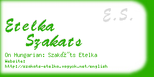 etelka szakats business card
